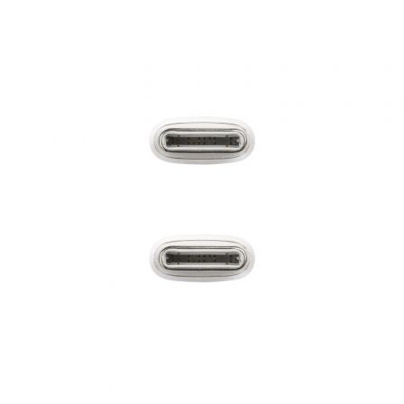 NANO CABLE Cable USB-C a USB-C 60W 3A, 2m, Blanco NANO CABLE Cable USB-C a USB-C 60W 3A, 2m, Blanco